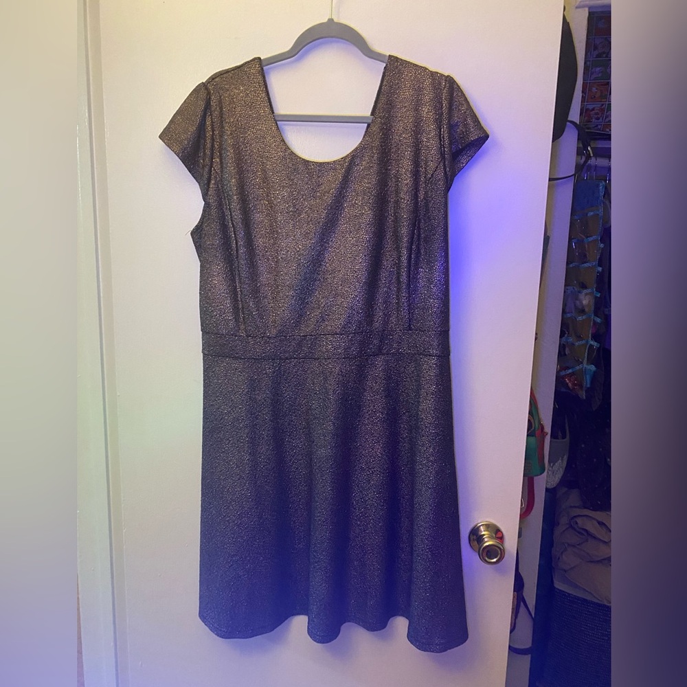 American Rag Metallic Rose-gold Dress. Size 2x